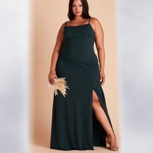 Emerald Green Formal Gown And Matching Tie